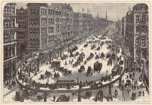 19世纪的美国 纽约街头图片